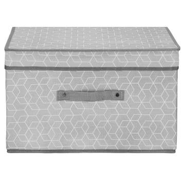 Speelgoedkist - Opvouwbaar - Grijs - 25x40x30 cm, Doe-het-zelf en Verbouw, Kratten en Dozen, Ophalen of Verzenden, Nieuw