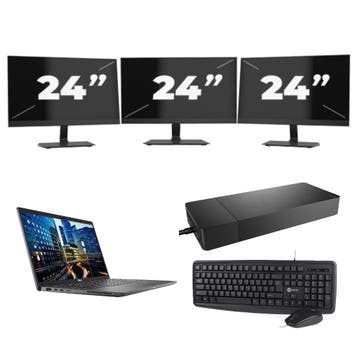 Dell Latitude 7410 -   i5-10e 16GB  - 256GB  + 3x 24 inch, Computers en Software, Qwerty, Verzenden, Refurbished, 14 inch