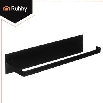 Ruhhy Keukenrolhouder 25 cm – Zwarte Metalen Hanger voor, Ophalen of Verzenden, Nieuw