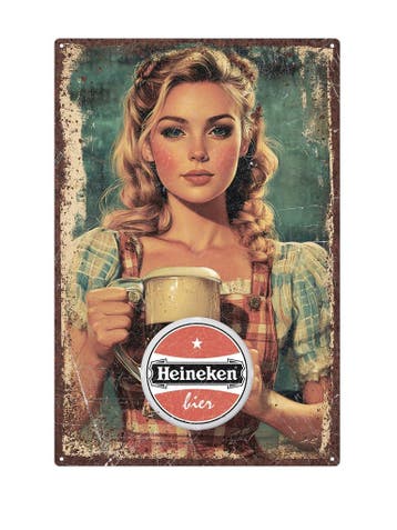 Heineken Wandbord, Ophalen of Verzenden, Nieuw