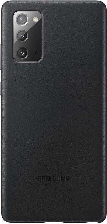 Samsung leather Hoesje - Samsung Galaxy Note 20 - Zwart, Ophalen of Verzenden, Nieuw