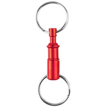 Sleutelring ROOD deelbare sleutelhanger - Aluminium, Hobby en Vrije tijd, Kralen en Sieraden maken, Ophalen of Verzenden, Nieuw
