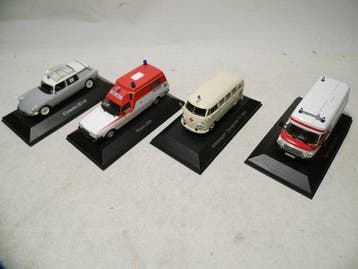 IXO 1:43 - Modelauto (4) - Citroen DS - VW T1 - Barkas -, Nieuw