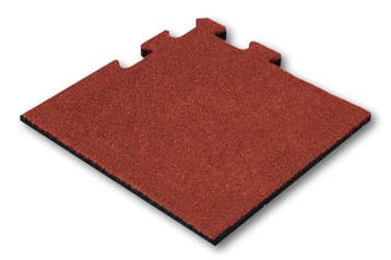 Rubber tegel 25 mm - 50 x 50 cm - Rood - Puzzelsysteem -, Verzenden, Nieuw