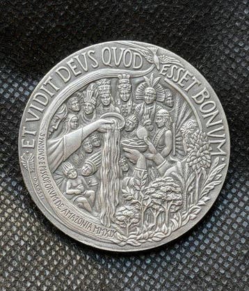 Paus Franciscus - Pontificiële medaille VIIe jaar 2019 - -, Antiek en Kunst, Antiek | Boeken en Bijbels