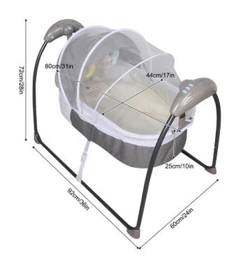 Elektrisch Baby Schommelbed met Afstandsbediening en Timer, Verzenden, Nieuw