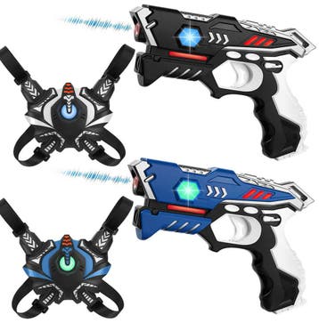 KidsTag lasergame set voor kinderen - 2 laserguns + vesten, Ophalen of Verzenden, Nieuw
