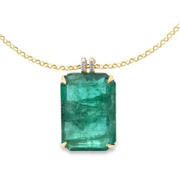 Zonder minimumprijs - Ketting met hanger - 14 karaat Geel, Sieraden, Tassen en Uiterlijk, Antieke sieraden