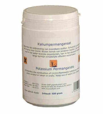 Kaliumpermanganaat (KP) 500 gram (Vijver medicatie), Verzenden, Nieuw, Overige typen