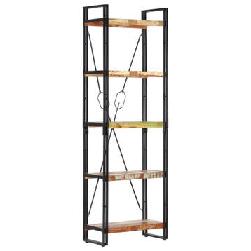 vidaXL Boekenkast met 5 schappen 60x30x180 cm massief, Verzenden, Nieuw, 50 tot 100 cm, 150 tot 200 cm