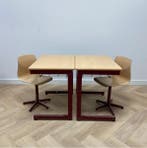complete schoolset Galvanitas 10 stuks tafels + stoelen, Ophalen of Verzenden, Gebruikt, Vijf, Zes of meer stoelen