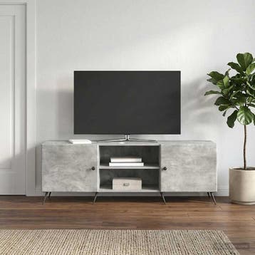 vidaXL TV-kast 150 x 31 x 50 cm Betongrijs Bewerkt hout, Minder dan 50 cm, Verzenden, Nieuw, Minder dan 100 cm
