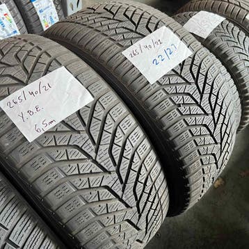 2 x Yokohama BluEarth 265-40-21 Winterbanden 6,5mm, Auto-onderdelen, Banden en Velgen, Gebruikt, 265 mm, Band(en), Personenwagen