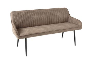 Design bank TURIN 160cm taupe zwart metalen poten met, Ophalen of Verzenden, Nieuw
