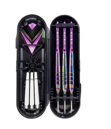 Stalen Dartpijlen 22g Set van 3 met Shafts en Doos, Verzenden, Nieuw