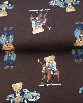 French Terry Beertjes Bruin, Nieuw, Bruin