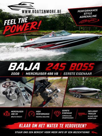 BAJA 245 BOSS, Gebruikt, Binnenboordmotor, Viertaktmotor, Benzine