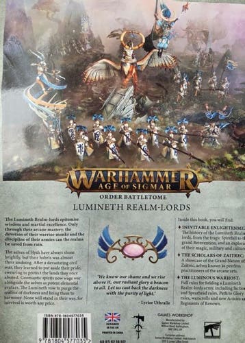 Lumineth Realm-Lords Order Battletome (Warhammer Age of, Hobby en Vrije tijd, Ophalen of Verzenden, Nieuw