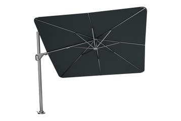 Platinum Nexus T2 zweefparasol Premium 3x3 - Faded black, Verzenden, Nieuw, Zweefparasol, Kantelbaar