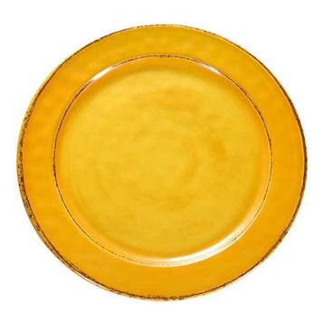 Bord | Melamine | Geel | Per Stuk | Ø220x25(h)mm EMGA, Verzenden, Nieuw in verpakking