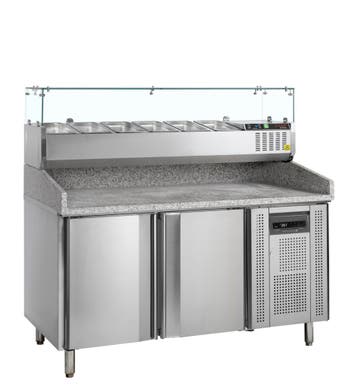 Pizzawerkbank inclusief opzetkoeling PT1200 + GVC38-150, Verzenden, Nieuw in verpakking