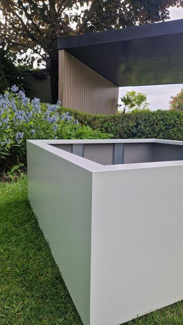 Maatwerk stalen plantenbak Kwartsgrijs, Verzenden, Nieuw