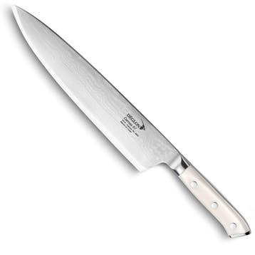 Déglon Koksmes – Damaststaal – 25 cm – Corian handvat, Ophalen of Verzenden, Nieuw, Overige materialen, Los bestek