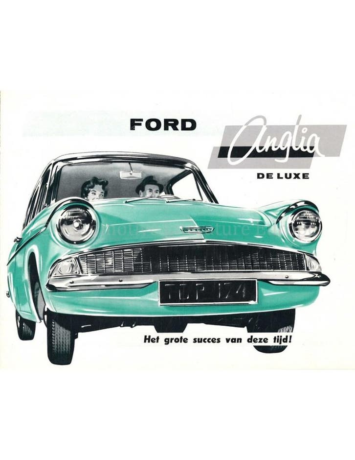 1962 FORD ANGLIA BROCHURE NEDERLANDS, Boeken, Auto's | Folders en Tijdschriften, Ford