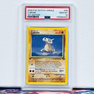 Pokémon Graded card - CUBONE #50 1ST EDITION - Pokémon - PSA, Nieuw