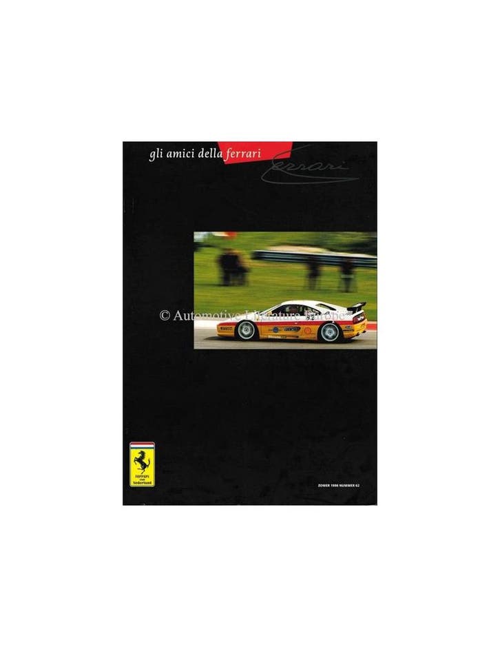 1998 FERRARI GLI AMICI DELLA MAGAZINE 62 NEDERLANDS, Boeken, Auto's | Folders en Tijdschriften, Ferrari