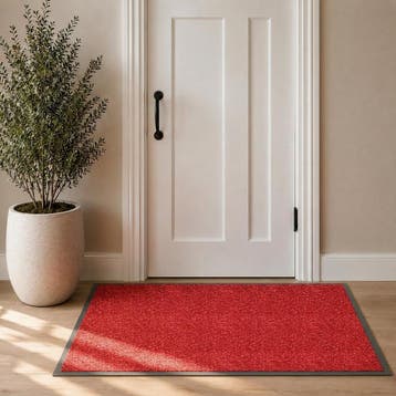 Schoonloopmat Future 90x150cm rood, Verzenden, Nieuw