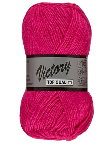 Lammy Yarns Victory - 20 Fuchsia - Zijdeglans Acrylgaren, Ophalen of Verzenden, Nieuw