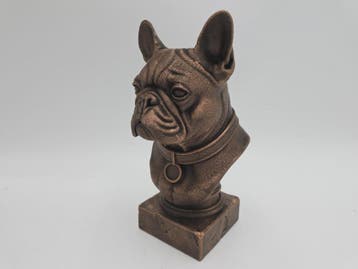 Bust of a french bulldog dog statue - home decor dog lover h, Verzenden, Nieuw