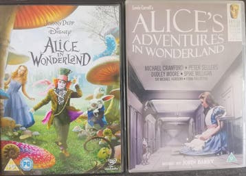 Alice in Wonderland 1972 + 2012             Gratis verzenden, Cd's en Dvd's, Alle leeftijden, Verzenden, Zo goed als nieuw, Science Fiction en Fantasy