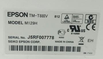 EPSON TM-T88IV POS BON PRINTER - M129H, Ophalen of Verzenden, Gebruikt, Epson