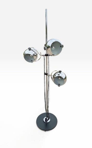 Staande lamp - gechromd metaal