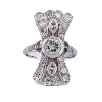 Armring - 18 karaat Witgoud - 1.50ct. tw. Diamant