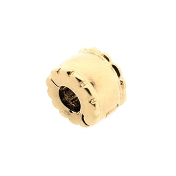 Pandora bedel; Goud; Stopper (Hanger of bedel), Sieraden, Tassen en Uiterlijk, Bedels, Ophalen of Verzenden, Gebruikt, Goud, Overige merken