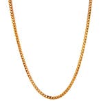 Gouden vossenstaart collier 42 cm 14 karaat, Verzenden, Zo goed als nieuw, Goud