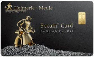 0,5 Gramm - Goud .999 - Heimerle + Meule - Met certificaat