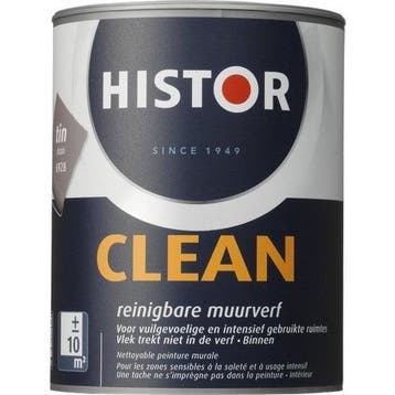 Histor Clean Muurverf - Geest - 1 liter (MUURVERF LATEX), Overige kleuren, Nieuw, Ophalen of Verzenden, Verf