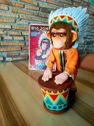 Alps - Blikken speelgoed - Big John - The Chimpee Chief -, Antiek en Kunst