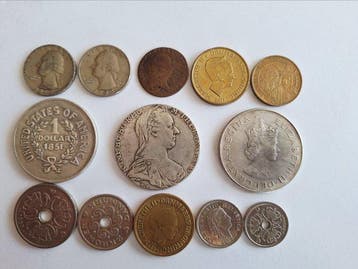 Wereld. Collection of coins incl. restrikes/replicas (Zonder