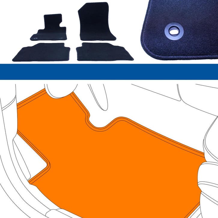 Automatten | Volvo V70 & XC70 2008-  | Velours, Auto diversen, Automatten, Nieuw, Verzenden