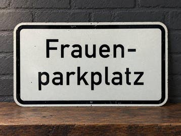 Parkeerplaats bord - Duitstalig parkeerbord