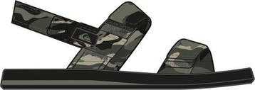 Quiksilver Monkey Caged - 40 - Heren Sandalen - Groen, Verzenden, Nieuw