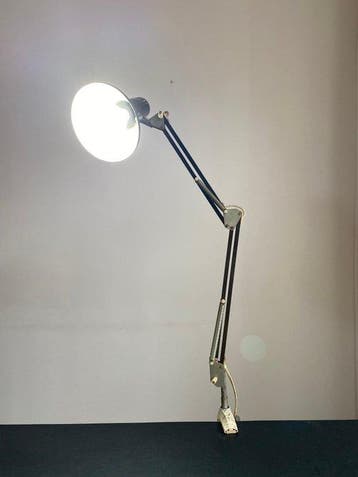 Bureaulamp (2) - Metaal - Scharnierlamp met Klem, Antiek en Kunst