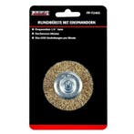Staalborstel 63 mm op 6 mm stift met gegolfde staaldraad /, Ophalen of Verzenden, Nieuw