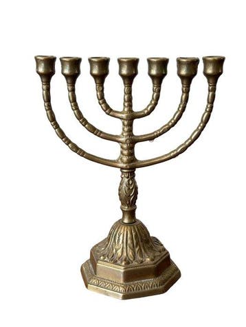 Kandelaar - Koper - Menorah - 23 cm