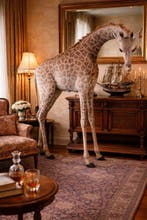 Northern Giraffe Taxidermie volledige montage - Giraffa, Nieuw